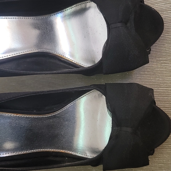 Black Bow peep toe - Picture 4 of 5